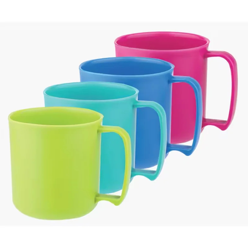 PP Plastic drinkware Tooth Mug Reusable plastic drinking toothbrush cup water reusable plastic cups mugs Customizable