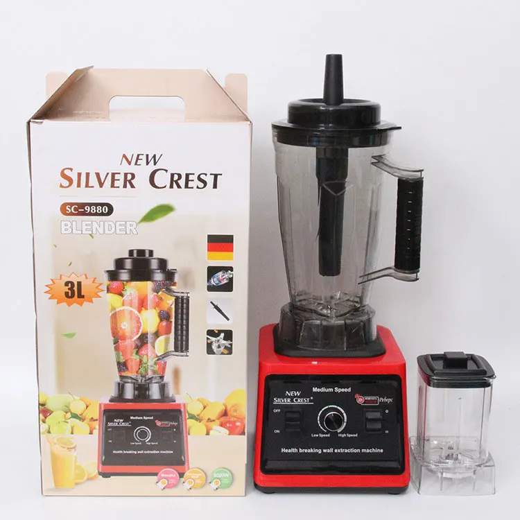 Hot 2 in 1 blender double cup 8000w strong power 3L 9525 motor SILVER CREST double cup blender for home