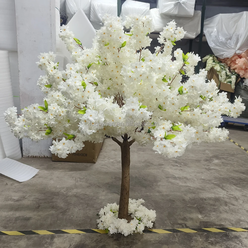 ST Small cherry tree tabletop sakura tree plant restaurant decor pink blooming cherry blossom tree centerpiece for wedding table