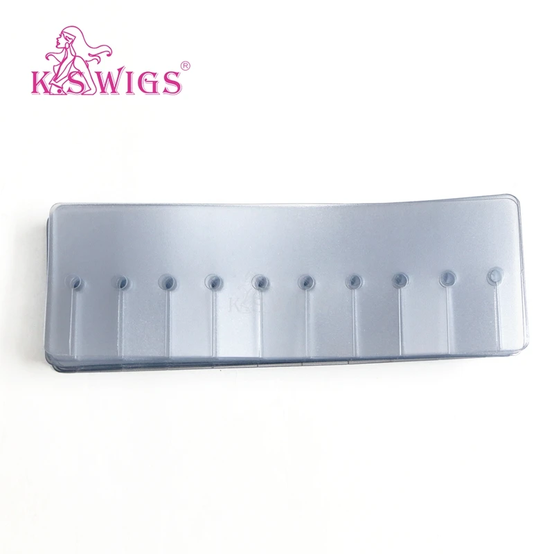 
K.S WIGS Long Film 50Pcs Multi Holes Spacer Template Heat Shield Protector for Human Hair 