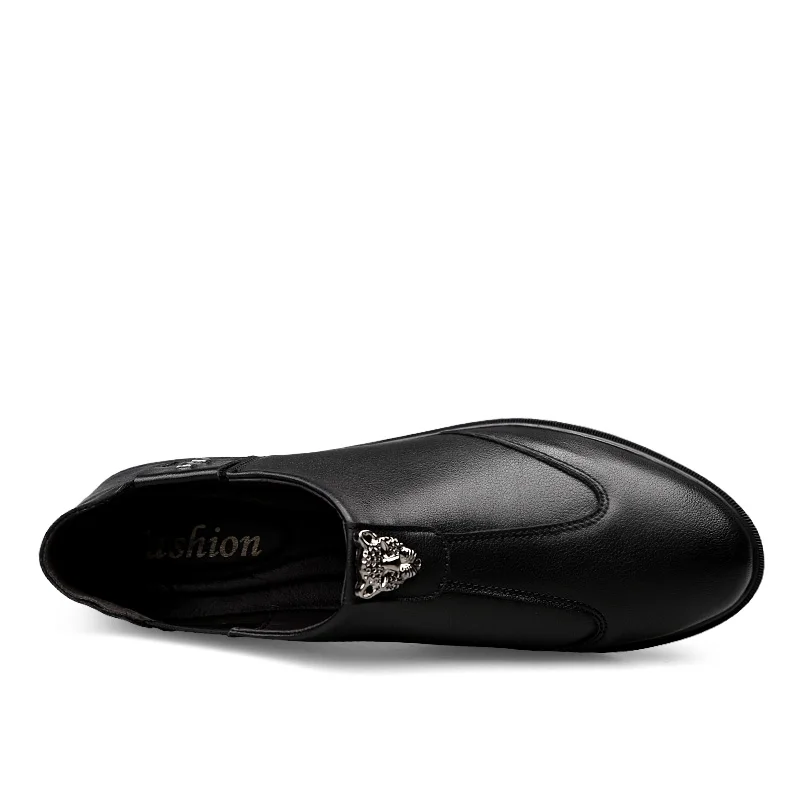 new fashion design elevator height increasing wedding shoes for men Hot Selling Fashion Genuine Leather Slip On Shoes formal sho