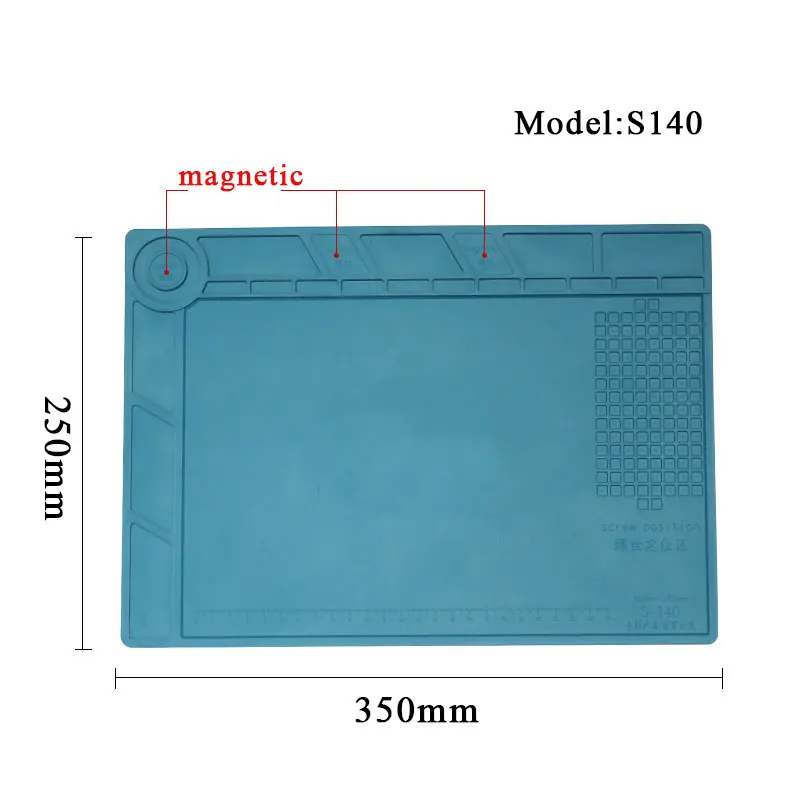 welding repair silicone pad Heat Insulation Silicone Pad Phone Computer Repair Hot Air Gun Station Mat BGA Soldering Repair Tool