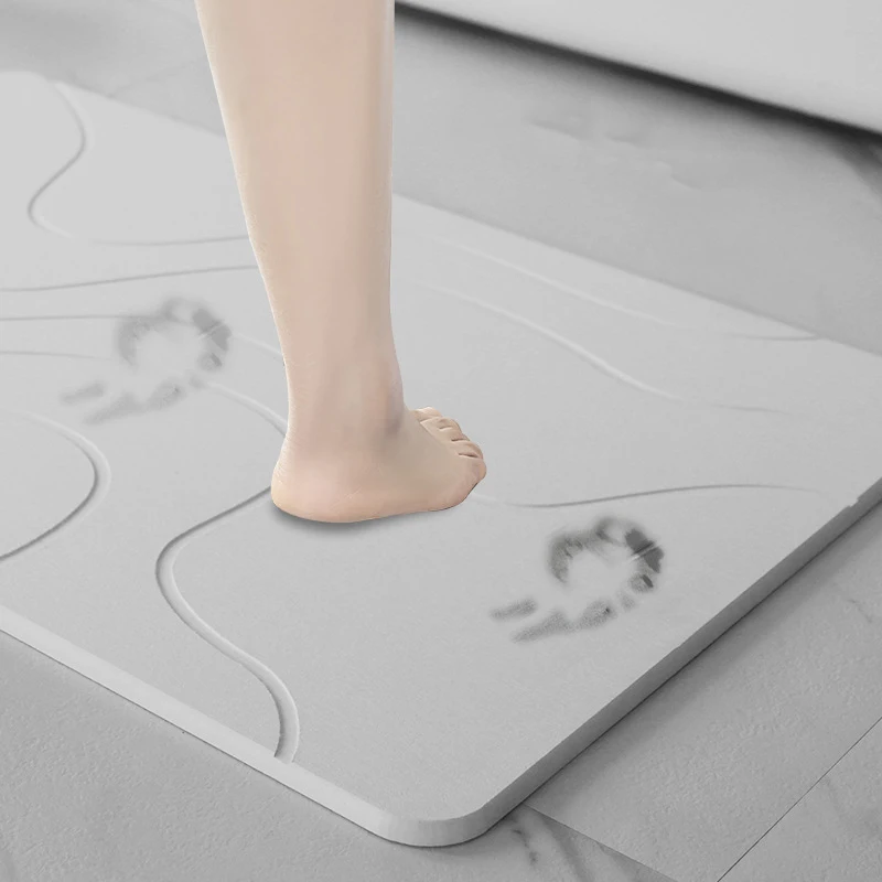 K & B Quickly Absorption Stone Dish Drying Mat For Kitchen Counter Anti-slip Stone Bath Mat