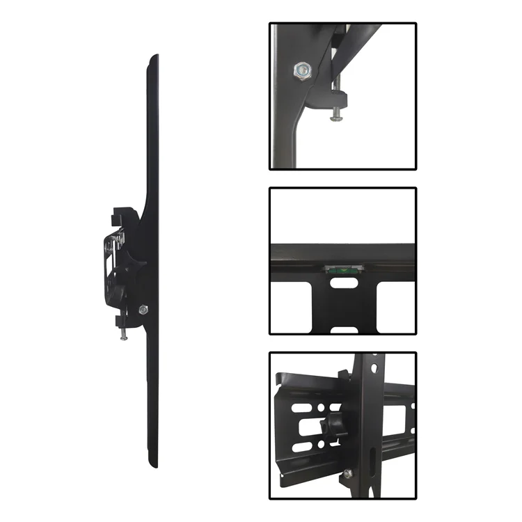 Настенный Наклонный Держатель для телевизора 17-65 дюймов, ЖК-дисплей, светодиодный Наклонный регулируемый настенный кронштейн для телевизора