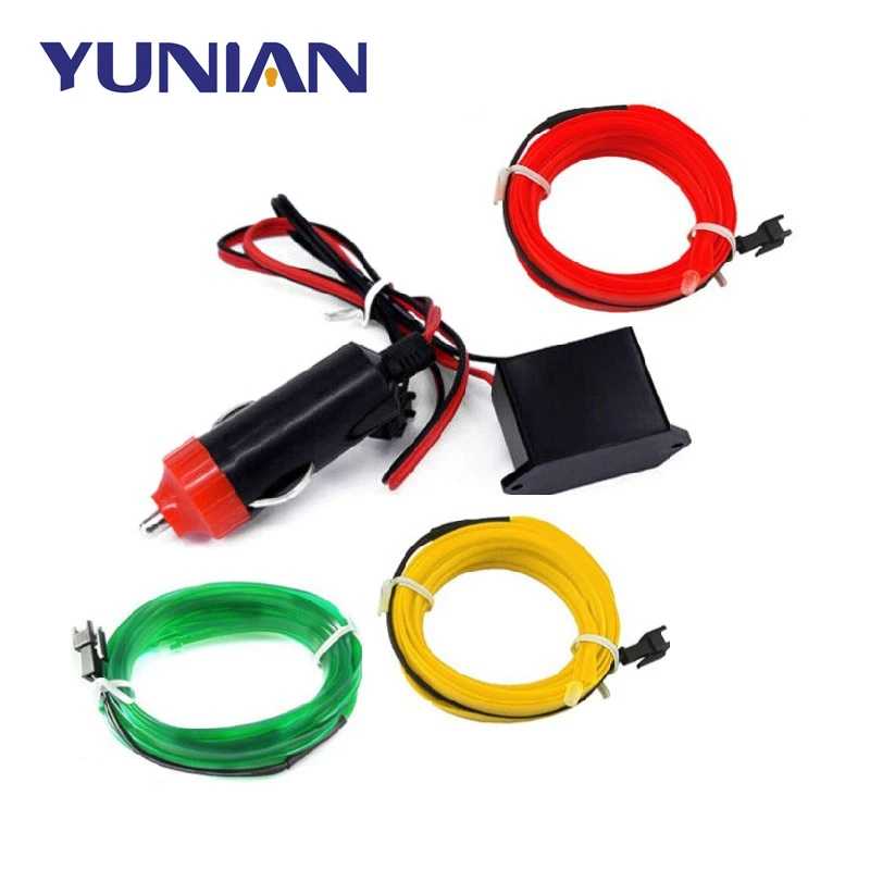 1M 2M 3M 5M Car Led Strip Atmosphere Light For DIY flexible Auto interior Lamp Party decoration lights Neon strips 12V