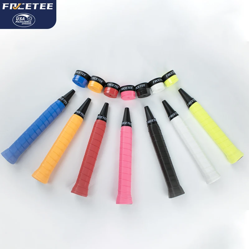 FRCETEE High Quality PU Tennis Badminton Pickleball Paddle Overgrip with Anti-Slip Water Absorption Padel Grip