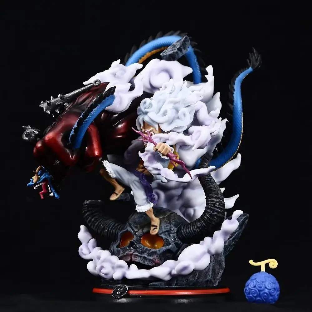 One Pieced Action Figure  TH Heavenly Painting Ghost Island Chapter Five Nica Luffy Statue Handmade Model Doll Decoration Anime