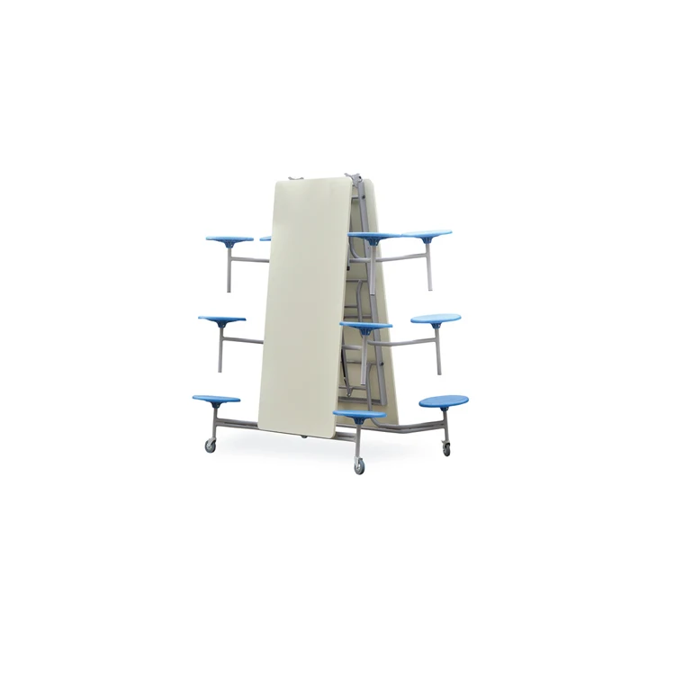 Best Selling 12-person Rotary Plastic Seats Sets Fold School  Dining Table