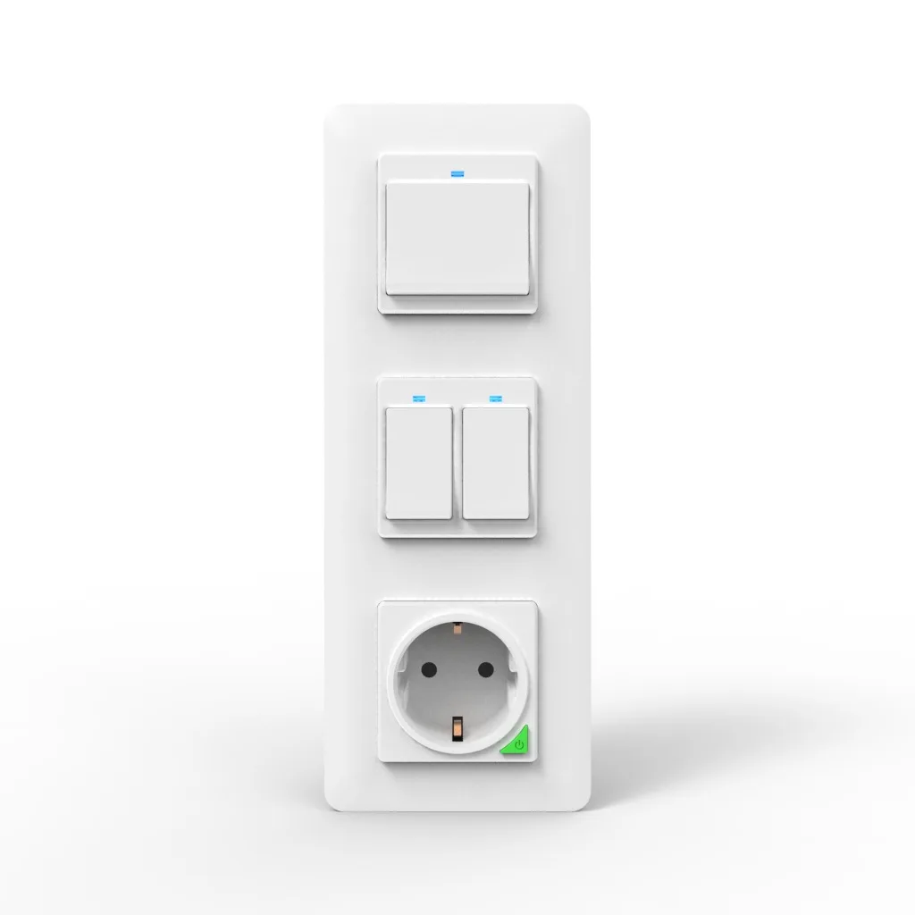 tuya app smart life US panel zigbee /wifi Recessed wall switch In wall smart socket