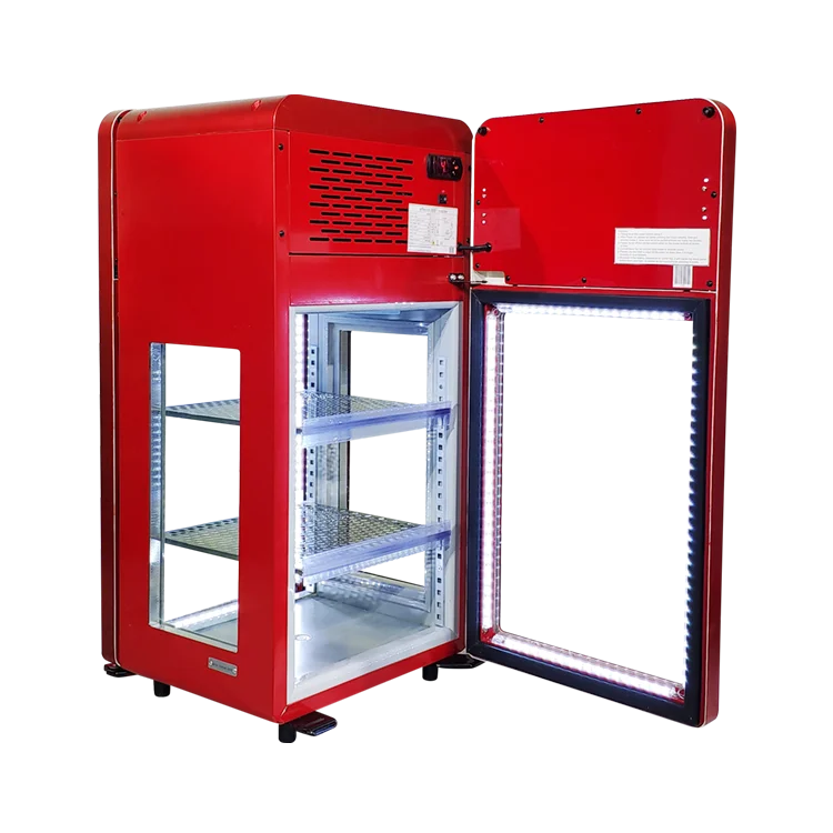 Meisda SC68GS 68L Small Beverage Cold Drink Display Cooler With Four Sides Glass Door