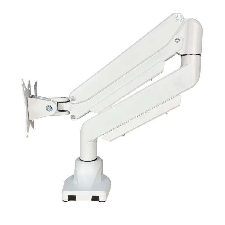 Ergonomic Monitor Arm Base Quick Release VESA Adjustable Height Gas Spring Aluminum LCD Monitor Stand