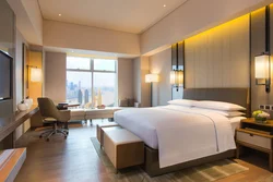 CREATION  Five Stars Hotel Simple Design Modern Light Oak Wood Veneer Dubai Hotel Furniture For Hotel Rooms