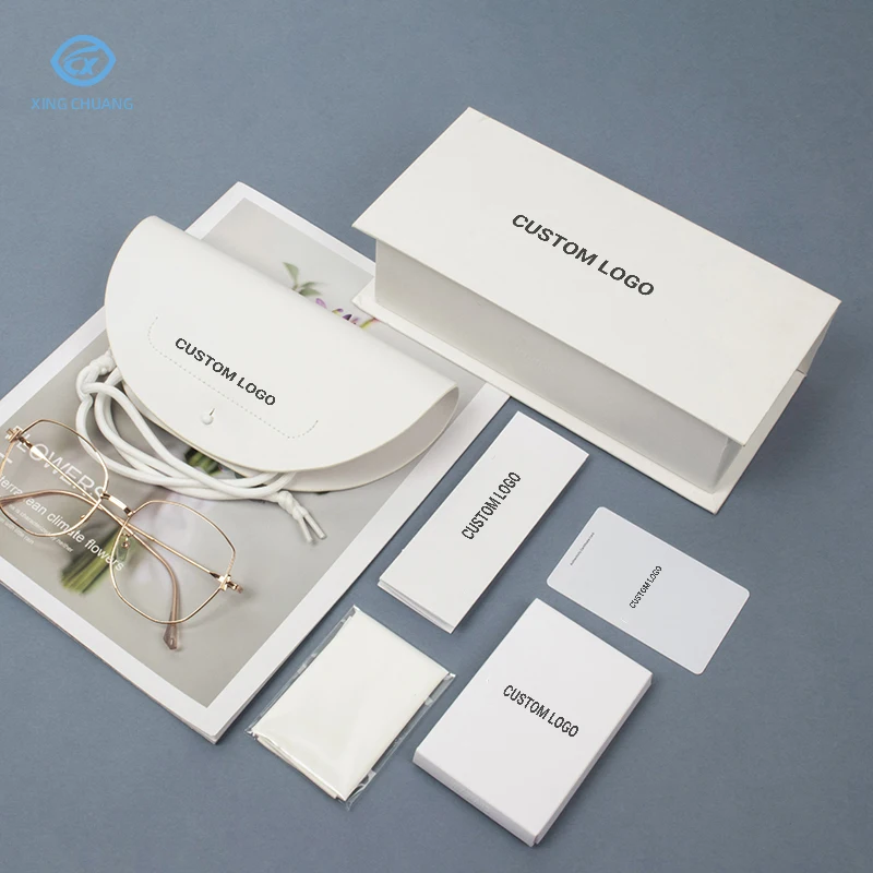 new luxury custom logo sunglasses case best cheap soft glasses cleaning cloth wholesale glasses case set