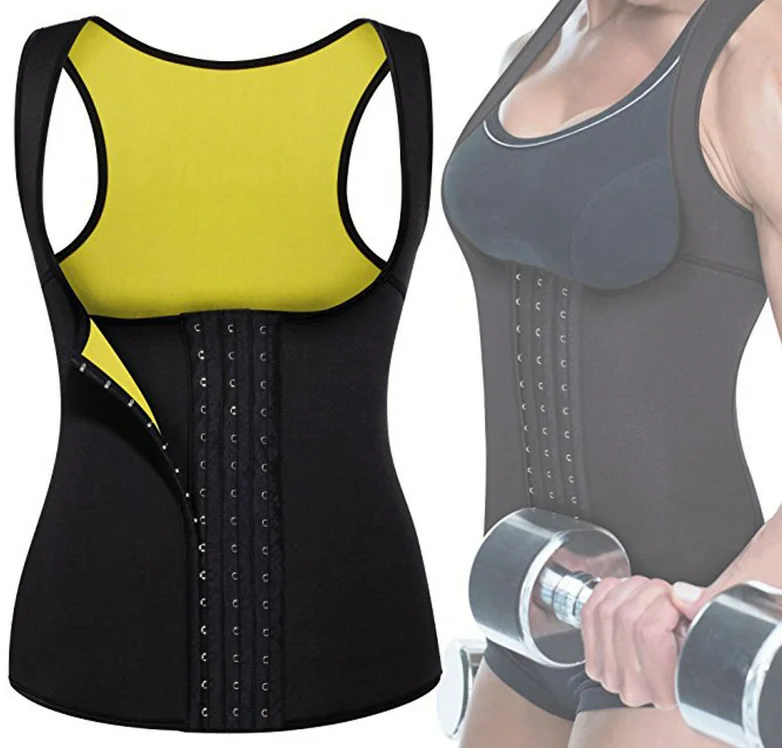 Best sale Neoprene double layers Body Shaper Waist Trainer Vest Body Slimming Trimmer Corset Sauna Vest
