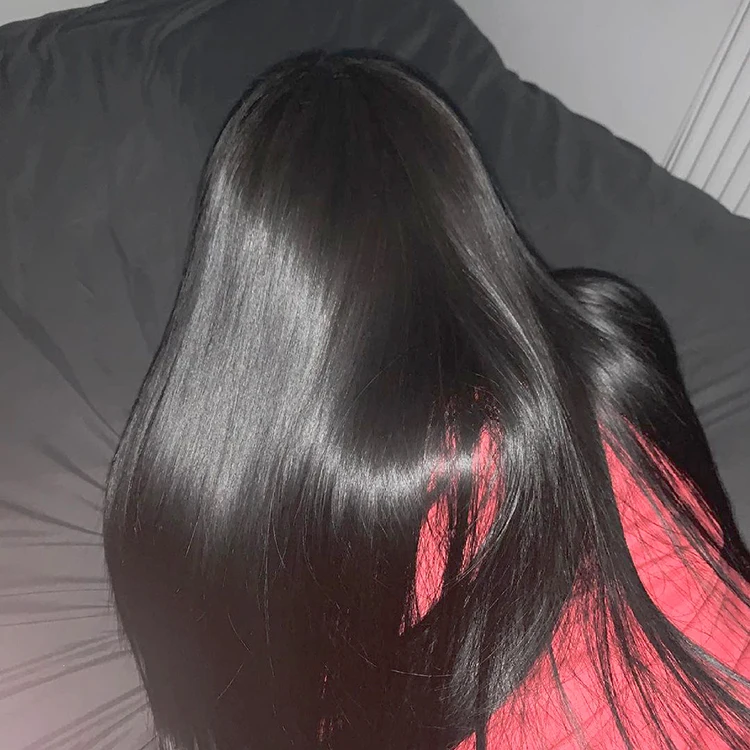  Factory Price 13X4 13X6 Long 40 Inch Bone Straight Wig Human Hair Lace Front 180%