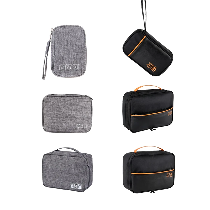Travel Digital Electronics Accessories Organizer Bag Portable Date USB Cable Storage Organizer Bag