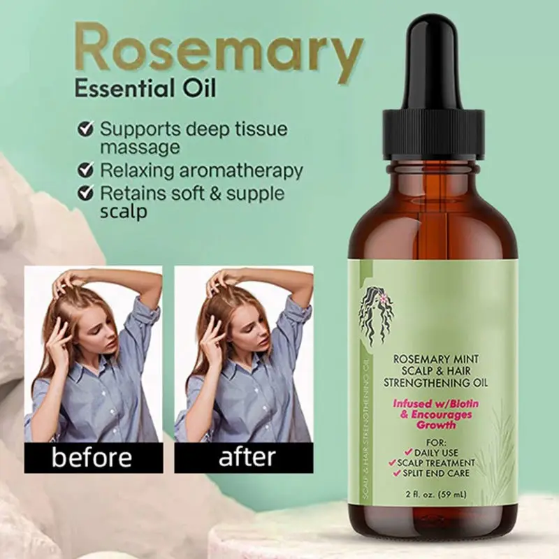 Wholesale Rosemary Hair Growth Oil Hot Selling Natural Rosemary Essential Oil For Women Hair Repair Rosemary Oil