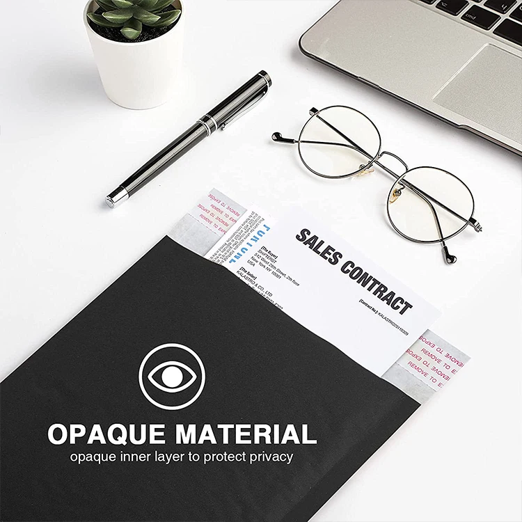 Stock Sizes Waterproof Padded Envelopes Black Bubble Mailers, Customized Logo Self Seal Protective Packaging Poly Bubble Bags.