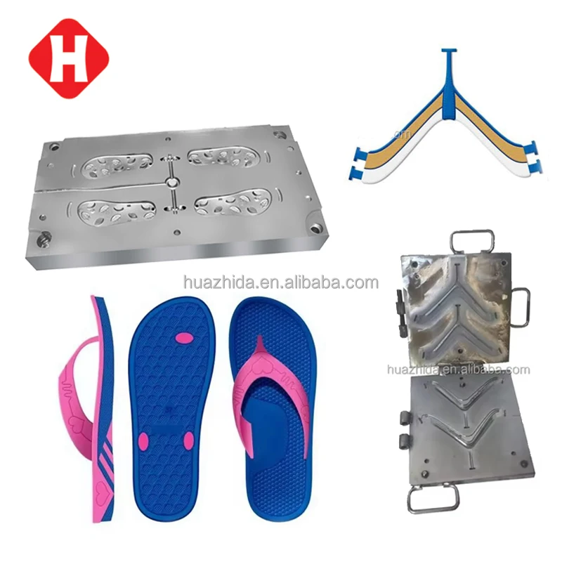 Eva Two Color Injection Mold Customized Flip Flop Making Machine Eva Shoe Sole Die Casting Moulds To Make Slippers