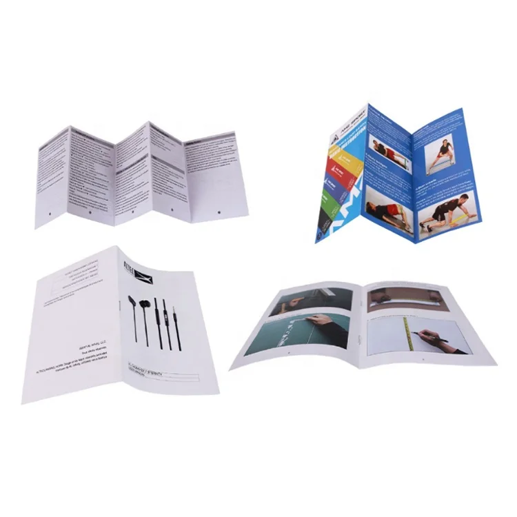 Cheap custom bulk printing paper flyer catalogue brochure booklet instruction manual Printing