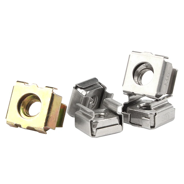clip nut stainless carbon steel m4 8mm custom castle nuts M8 round cage nut m6 fasteners for switchgear Server Shelve Cabinet