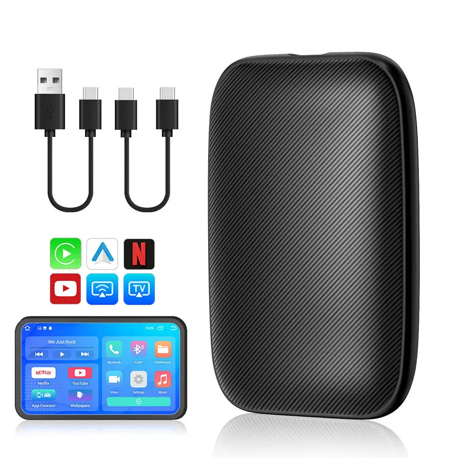 Mini Wireless Carplay Aibox Dongle Smartbox Adaptor Appel Car Play And Android Auto Adaptateur Sans Fil Usb Smart Ai Box Adapter