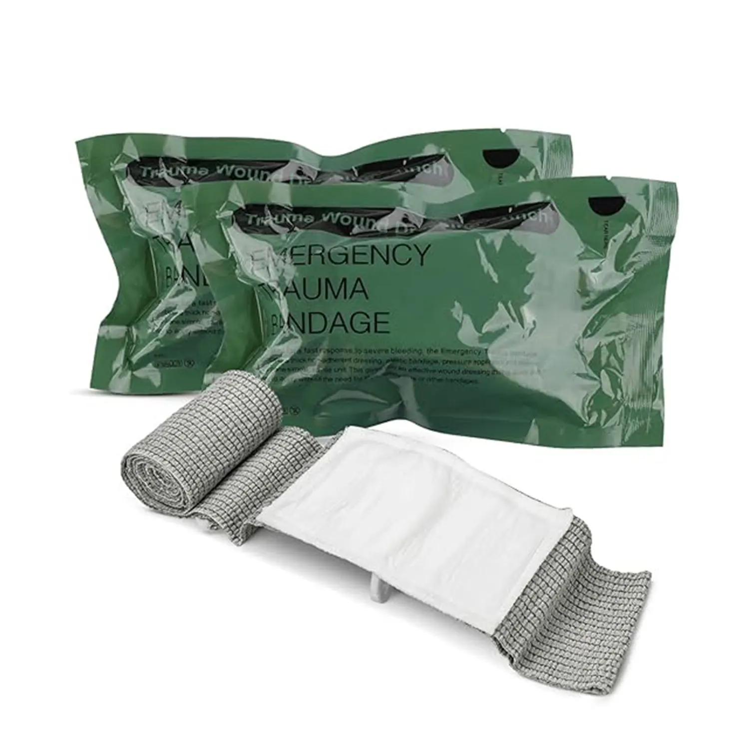 Medical First Aid Tactical Survival Trauma  6 /4 Inch Crepe Emergency Israeli Elastic Bandage in stock