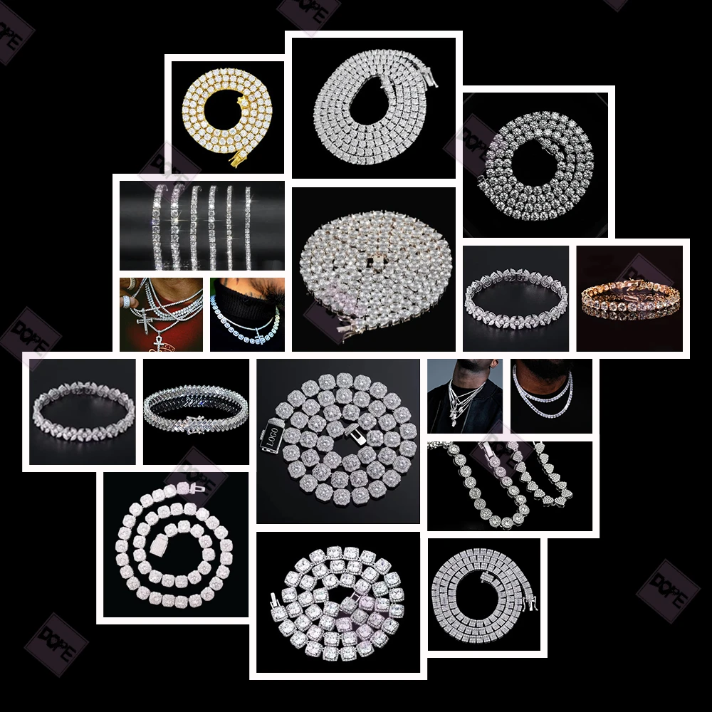 Stunning 4mm Tennis Bracelet Sparkling Hiphop Bracelet White Gold Plated 925 Silver VVS Moissanite Tennis Bracelet