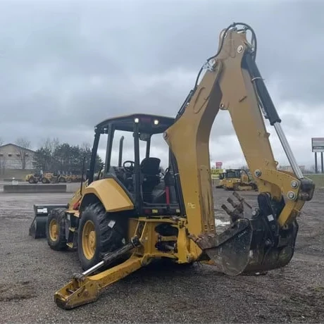 Second Hand Wheel Backhoe Excavator Loader Cheap Multi Function Cat Backhoe Loader for Household Farms