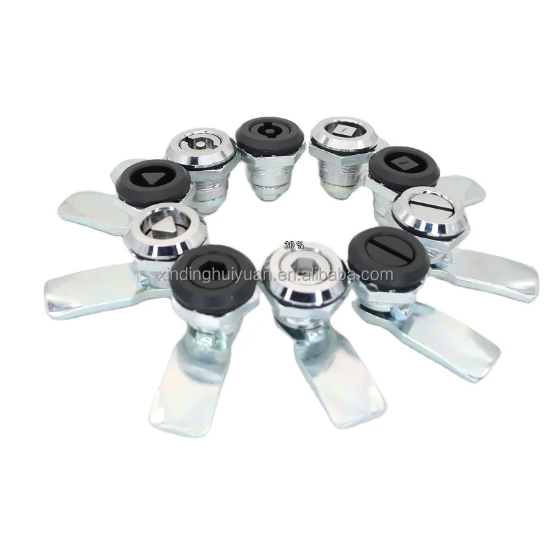 Huiding MS763 Stainless Steel Quarter Turn Lock 1/4 Plastic Cam Lock