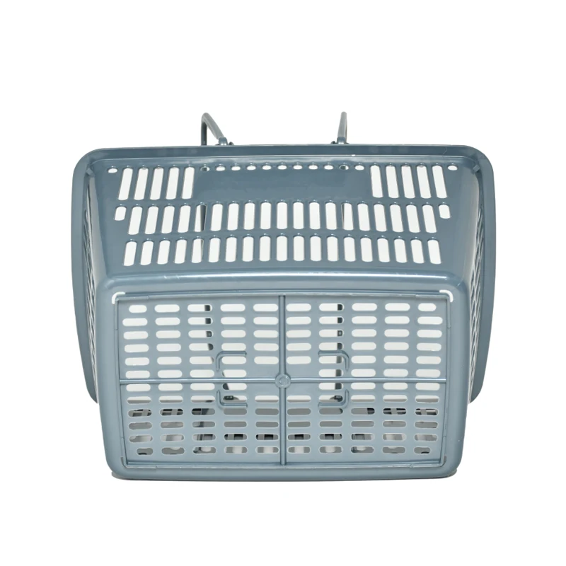 Supermarket Shopping Plastic Basket Collapsible Shopping Basket Customized
