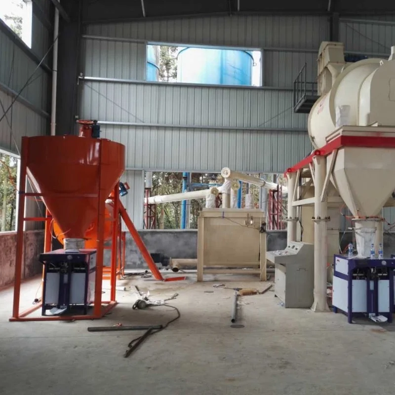 dry mortar mixing machine Thermal mortar mix equipment twin shaft paddle non-gravity mixer  1-5 Ton China Dry Mortar Mix Plant