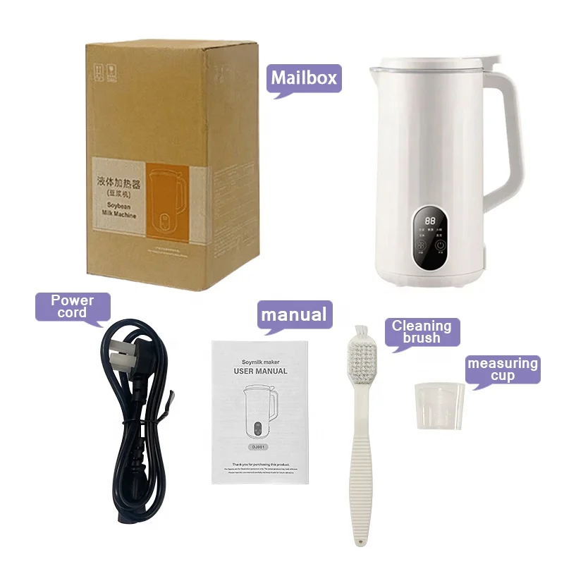 800ml Soya Milk Maker Nuts Almonds Soybean Milk Maker Cooker Coconuts Rice Plant Base Vegan Milk Maker Machine