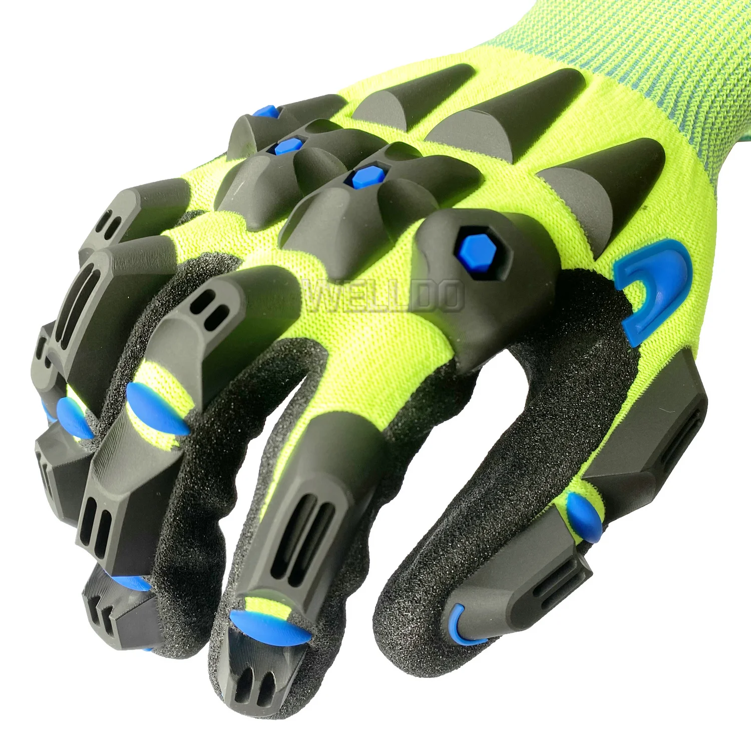 Рабочая перчатка СИЗ, ударные защитные перчатки, индивидуальные нитриловые песчаные перчатки