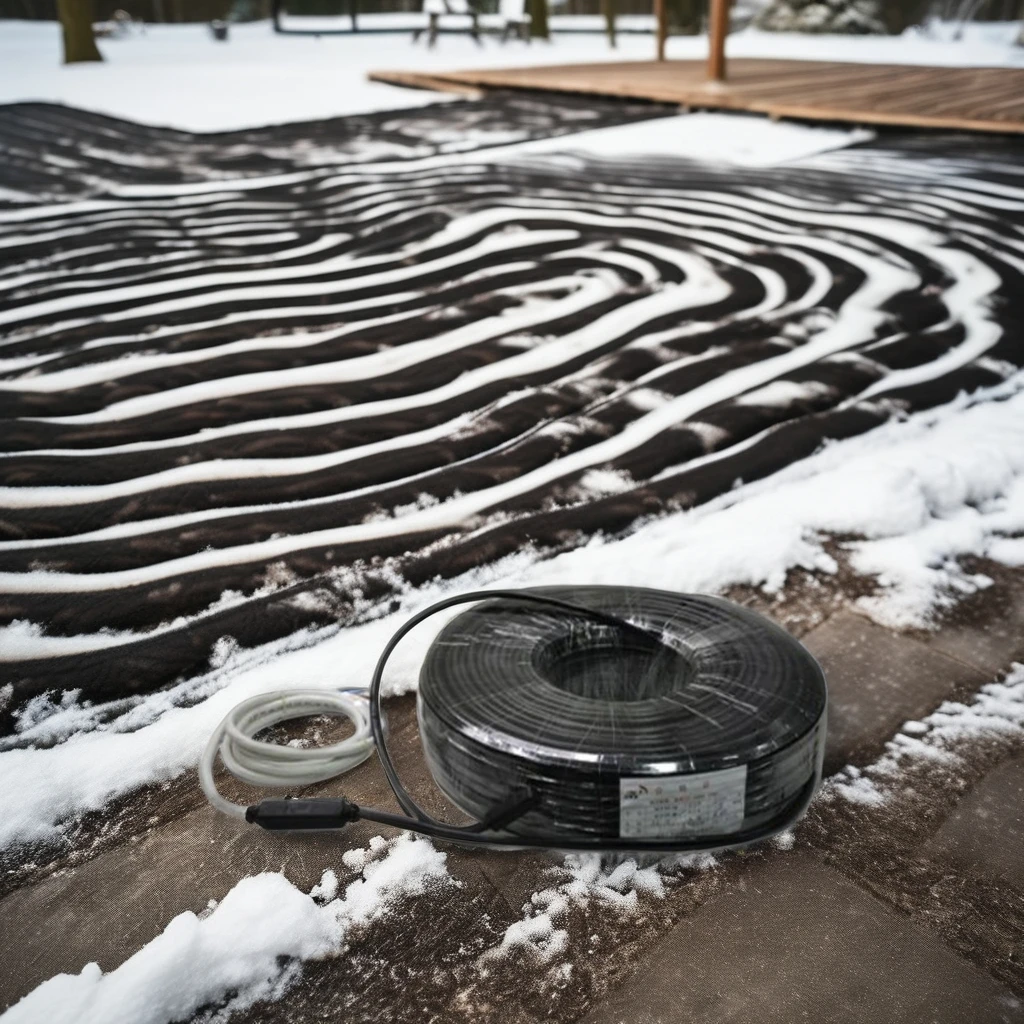 120V Roof Gutter Snow Deicing Cable Floor Heating Parts for Freeze Protection Ice Melting on Roofs