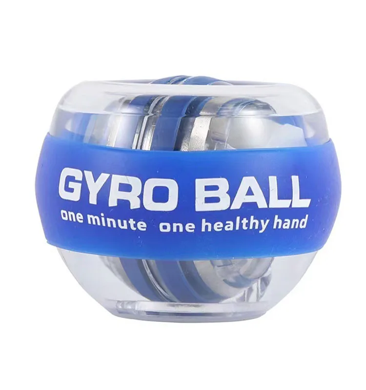 Hand Strength Exercise Ball Metal Gyro Ball Wrist Exerciser with LED Light
