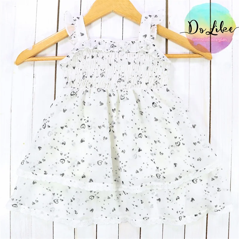 Vintage style leopard pattern  chiffon skirts kids clothes for girls short sleeve custom clothing casual children dresses