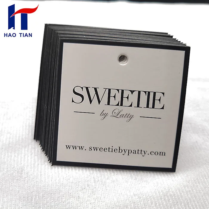 Ярлыки для одежды и бирки для вывешивания Дизайнерская одежда на заказ картонные бумажные Висячие бирки для джинсовой одежды собственный логотип