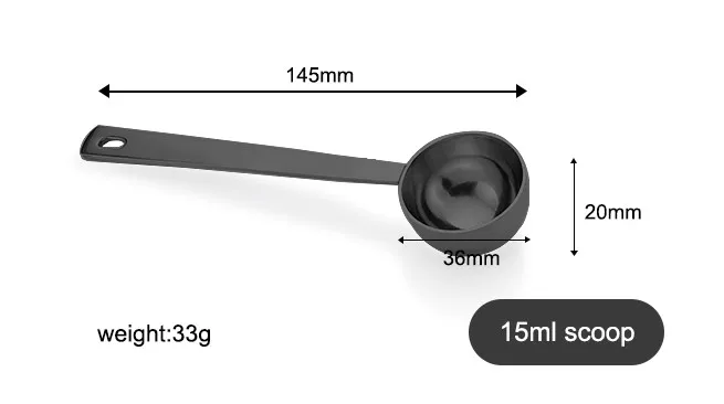 Kitchen measuring tools gold 15ml 30ml matcha coffee spoons set 304 18/10 stainless steel measuring spoon