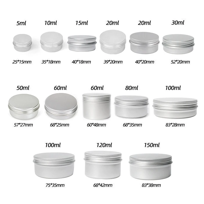50ml tin can 50ml round aluminum tin