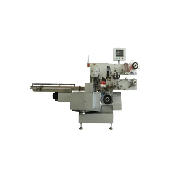 High Speed Automatic Small Candy Packing Machine Horizontal Wrapping Flowing Pack Soft / Hard Candy Wrapping Machine