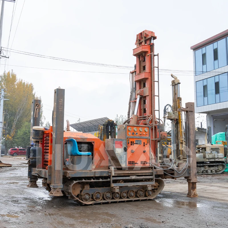 Chinese Manufacturer hard rock mud/air drilling machines 200m geological water well drilling rig price