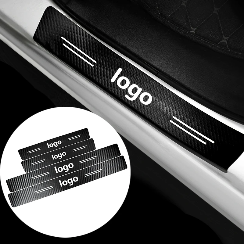 Factory Rubber Auto carbon anti scratch strip car trunk door guard sill protector