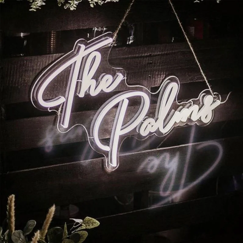 Neon Sign Custom Led Christmas Lighted Archway Acrylic Gift Custom Wedding Standing Signs Bottles Hotel Name Board Led Lighting