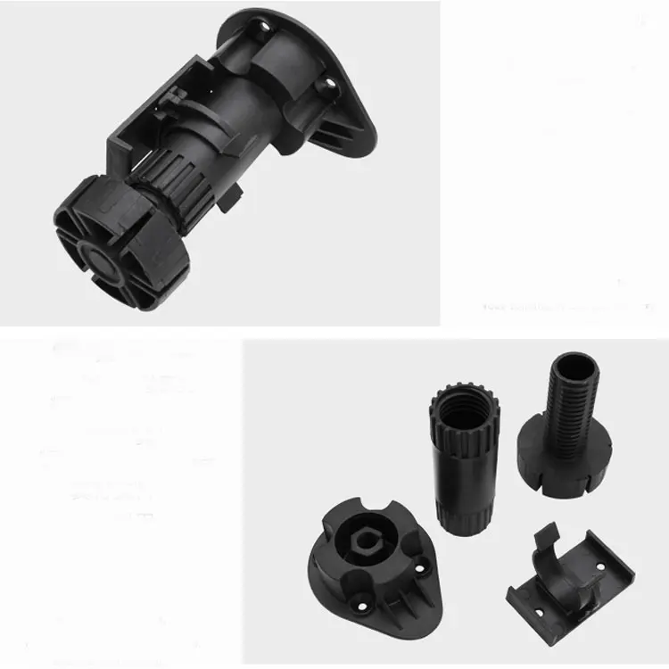 Furniture cabinet adjustable table leveling legs kitchen plinth foot plastic adjustable feet