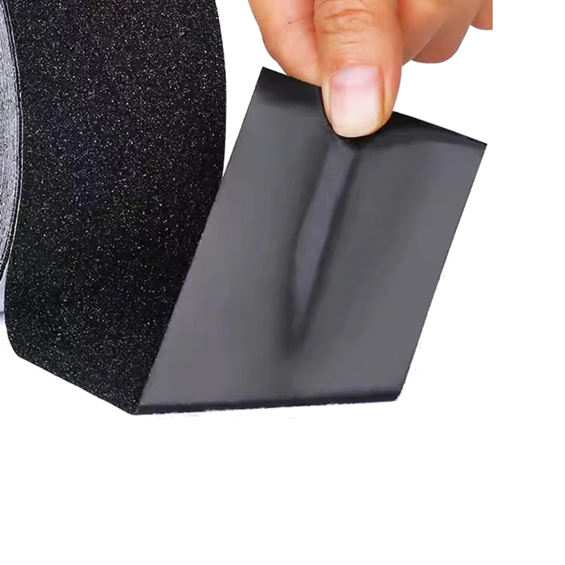 Waterproof black floor safety caution antislip tape stair strong adhesive carborundum anti non slip skid tape for stairs treads