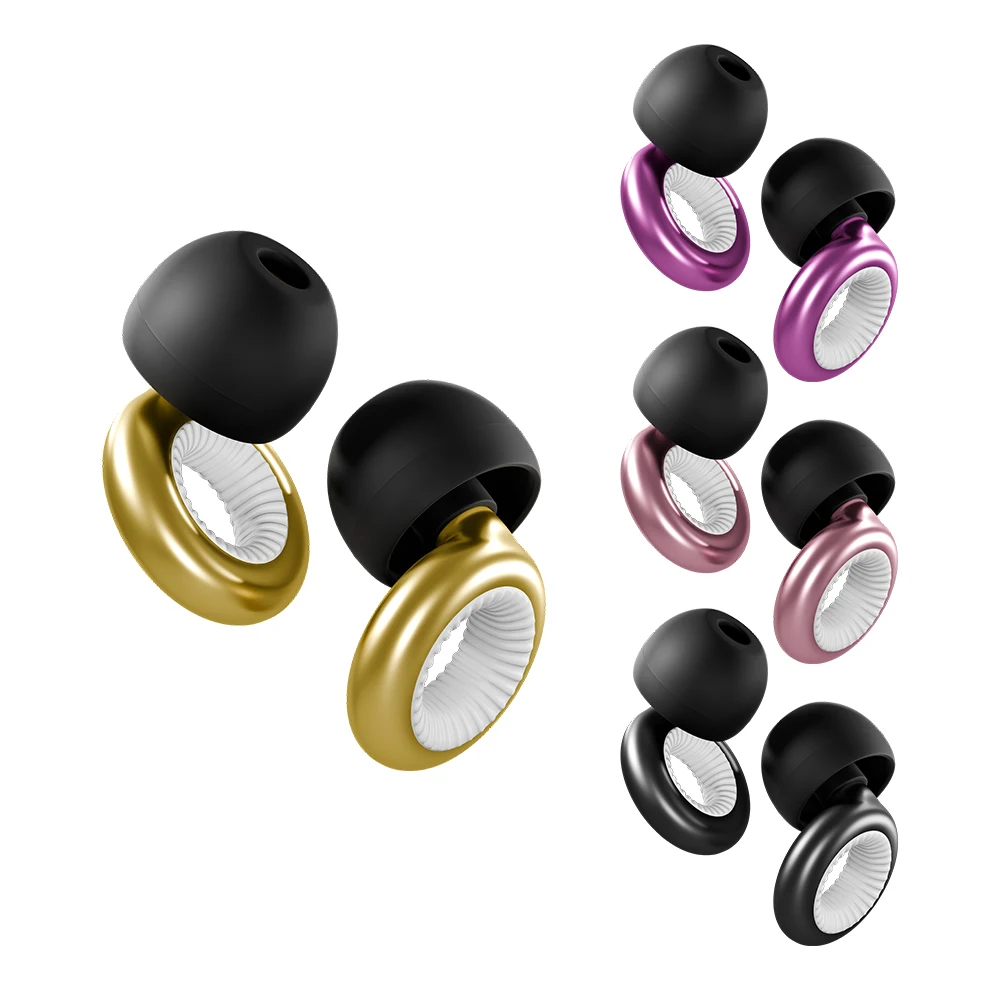 Customized Logo Soundproof Sleeping Earplugs Noise Reduction Sleeping Earplugs Silicone Earplugs