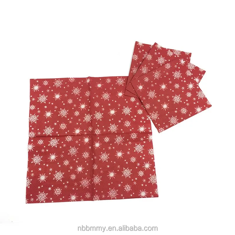 Factory wholesale high quality wedding folding paper napkins