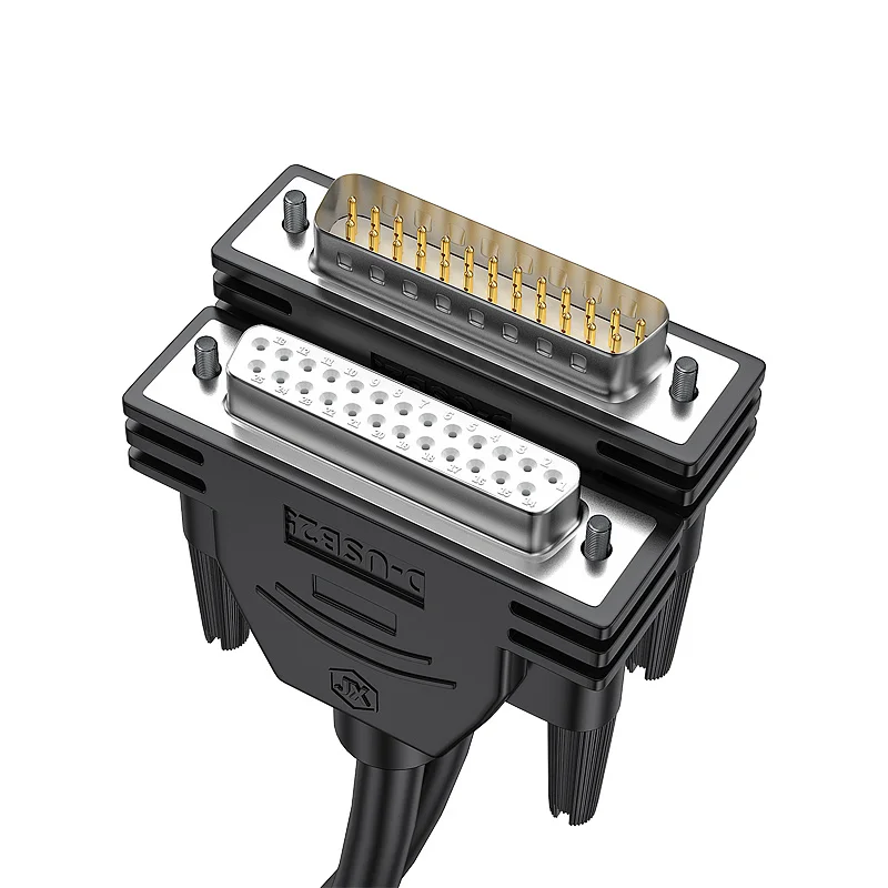 WinAqum DB25 M/F Extended Cable D-Sub Aluminum Foil + Braided Shielding 25 Pin Line for PC Printer