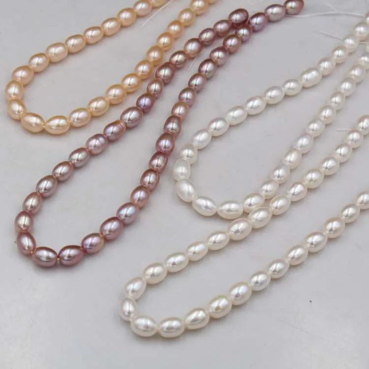 Natural Fresh Water Pearl 4-5mm Rice Shape Pearl Beads For DIY Women Necklace Bracelet Jewelry Making